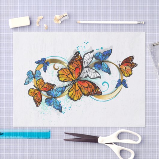 Infinity of Monarch Butterflies Tissuepapier (Craft)