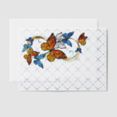 Infinity of Monarch Butterflies Vellum Uitnodigingen (Offset (Uitnodiging))