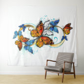 Infinity of Monarch Butterflies Wandkleed (In Situ (horizontaal))