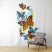 Infinity of Monarch Butterflies Wandkleed (In situ)