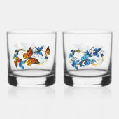 Infinity of Monarch Butterflies Whisky Glas (Achterkant)