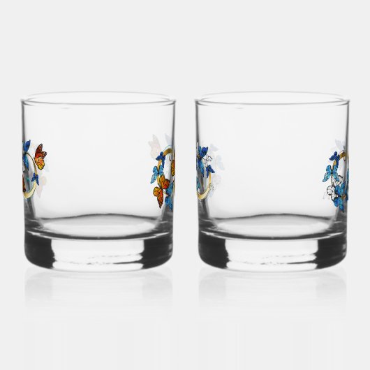 Infinity of Monarch Butterflies Whisky Glas (Rechts)