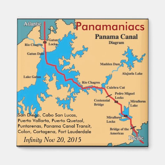 Infinity Panamaniacs koelkastmagneet Magneet (Voorkant)