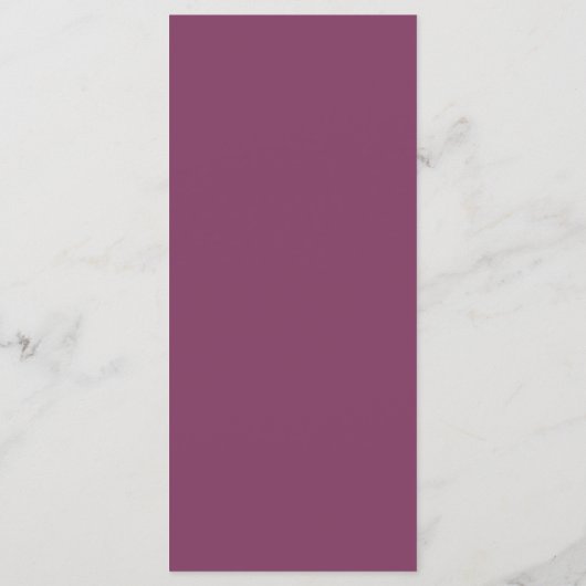 Infinity roos Gold romantic monogram cassis Menu (Achterkant)