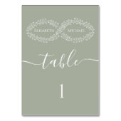 Infinity sage botanische simpele romantische elega kaart (Voorkant)