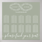 Infinity sage botanische simpele romantische elega poster (Voorkant)