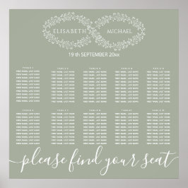 Infinity sage botanische simpele romantische elega poster