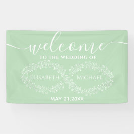 Infinity sage botanische simpele romantische elega spandoek