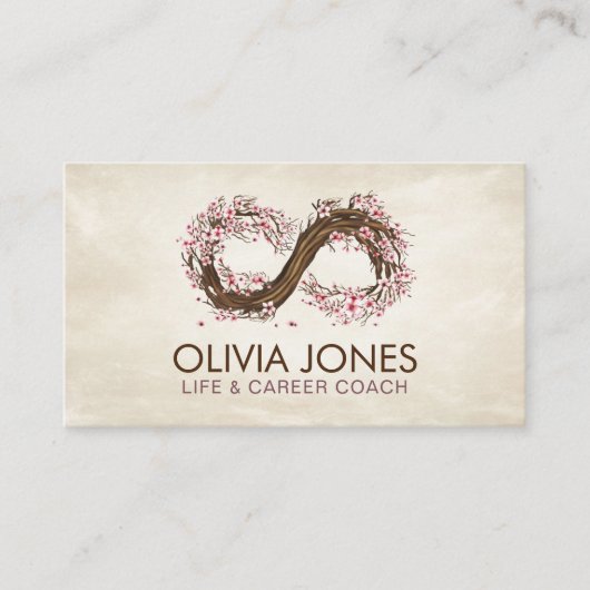 Infinity Sakura Tree Branch Visitekaartje (Voorkant)