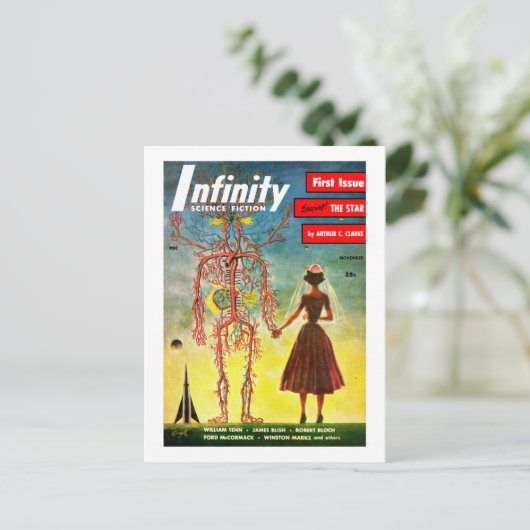 Infinity Science Fiction (november 1951) Briefkaart (Staand voorkant)