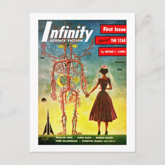 Infinity Science Fiction (november 1951) Briefkaart (Voorkant)