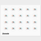 Infinity Sign Accepteer Liefde Neurodiversiteit Ronde Sticker (Vel)