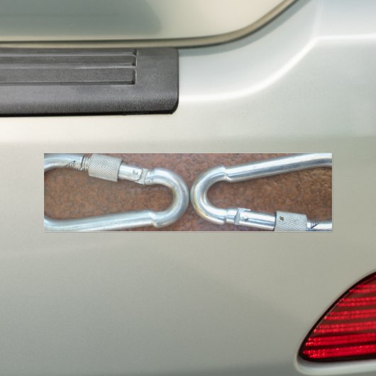 Infinity Silver love rock klimmer carabiner Bumpersticker (Op auto)