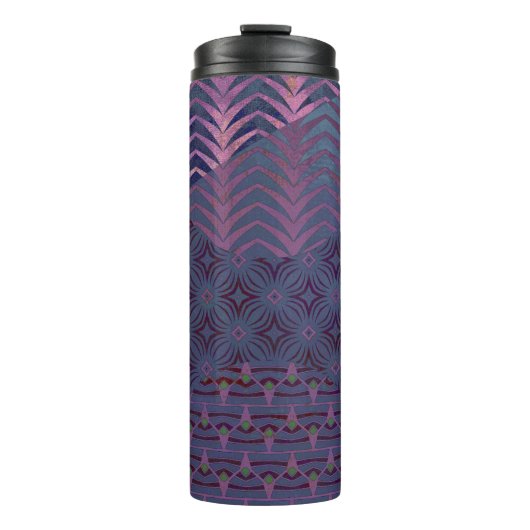 Infinity Star - Marine en Roze Thermosbeker (Voorkant)
