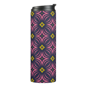 Infinity Star - Marineblauw en Roze Thermosbeker