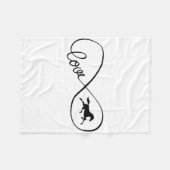 Infinity Symbol Art Love Horseback Riding Clothes Fleece Deken (Voorkant (Horizontaal))