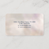 Infinity Symbol Butterfly Color Splatter Visitekaartje (Achterkant)