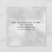 Infinity Symbol Butterfly Gold en Abalone Shell Vierkante Visitekaartje (Achterkant)