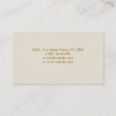 Infinity Symbol Feather - Kleursplaatster Visitekaartje (Achterkant)