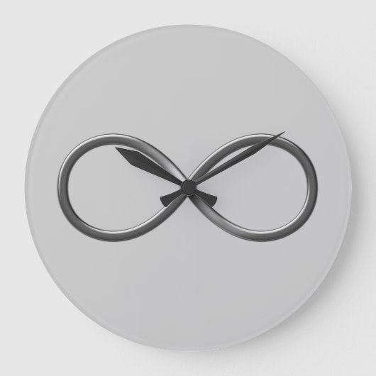 Infinity Symbol | Geek Grote Klok (Voorkant)