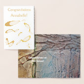 Infinity Symbol - Gefeliciteerd aanpassen Folie Kaarten (Display)