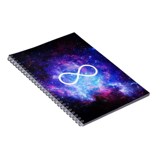 Infinity symbol nebula notitieboek
