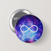 Infinity symbol nebula ronde button 5,7 cm (Voorkant /achterkant)