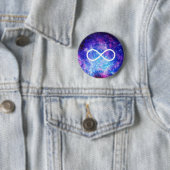Infinity symbol nebula ronde button 5,7 cm (In situ)