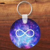 Infinity symbol nebula sleutelhanger (Voorkant)