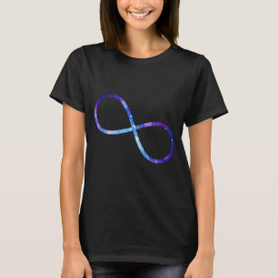 Infinity symbol nebula t-shirt