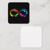 Infinity symbol of rainbow comets informatiekaartje (Voorkant / Achterkant)