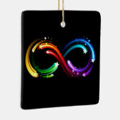 Infinity symbol of rainbow comets keramisch ornament (Rechts)