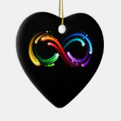 Infinity symbol of rainbow comets keramisch ornament (Rechts)