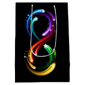 Infinity symbol of rainbow comets medium cadeauzakje (Achterkant)
