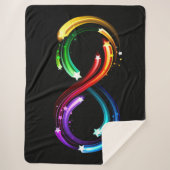 Infinity symbol of rainbow comets sherpa deken (Voorkant)