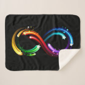Infinity symbol of rainbow comets sherpa deken (Voorkant (horizontaal))