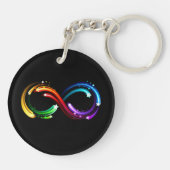 Infinity symbol of rainbow comets sleutelhanger (Achterkant)