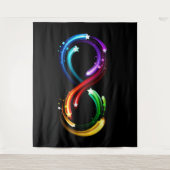 Infinity symbol of rainbow comets wandkleed (Voorkant)