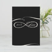 Infinity Symbol Sign Infinite Love Weddings Scroll Kaart (Staand voorkant)