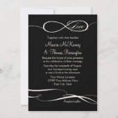 Infinity Symbol Sign Infinite Love Weddings Scroll Kaart (Achterkant)