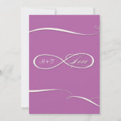 Infinity Symbol Sign Infinite Love Weddings Scroll Kaart (Voorkant)