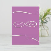 Infinity Symbol Sign Infinite Love Weddings Scroll Kaart (Staand voorkant)