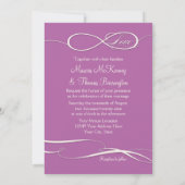 Infinity Symbol Sign Infinite Love Weddings Scroll Kaart (Achterkant)