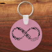 Infinity Symbol Sleutelhanger, World Traveler Gift Sleutelhanger (Voorkant)
