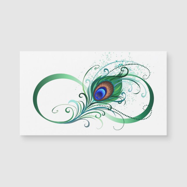 Infinity Symbol with Peacock Feather (Voorkant)