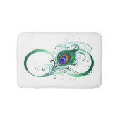 Infinity Symbol with Peacock Feather Badmat (Voorkant)