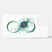 Infinity Symbol with Peacock Feather Case-Mate iPhone Case (Achterkant (horizontaal))