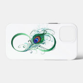 Infinity Symbol with Peacock Feather Case-Mate iPhone Case (Achterkant (horizontaal))
