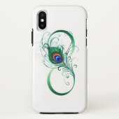 Infinity Symbol with Peacock Feather Case-Mate iPhone Case (Achterkant)
