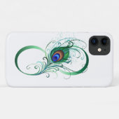 Infinity Symbol with Peacock Feather Case-Mate iPhone Case (Achterkant (horizontaal))
